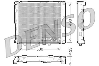 Radiators, Motora dzesēšanas sistēma DENSO DRM17038