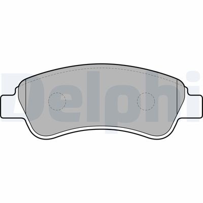 Комплект тормозных колодок, дисковый тормоз DELPHI LP1679