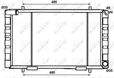 NRF 53070 Radiators, Motora dzesēšanas sistēma
