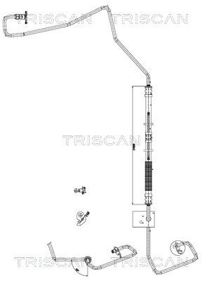 Гидравлический шланг, рулевое управление TRISCAN 8516 16028