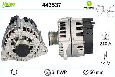 Ģenerators VALEO 443537