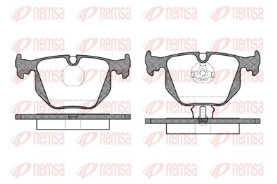 Bremžu uzliku kompl., Disku bremzes REMSA 0381.00