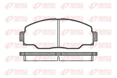 Комплект тормозных колодок, дисковый тормоз REMSA 0308.00
