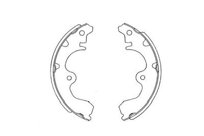 Bremžu loku komplekts KAVO PARTS KBS-9902