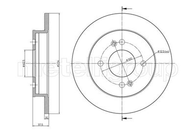 Тормозной диск METELLI 23-0929C