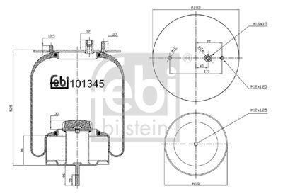 Pneimoatsperes spilvens, Pneimopiekare FEBI BILSTEIN 101345