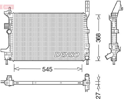 Radiators, Motora dzesēšanas sistēma DENSO DRM10029