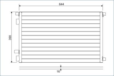 Конденсатор, кондиционер VALEO 817608