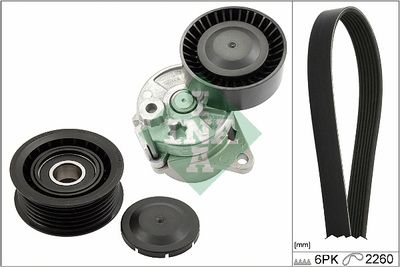 Поликлиновой ременный комплект Schaeffler INA 529 0450 10