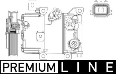 Компрессор, кондиционер MAHLE ACP 630 000P