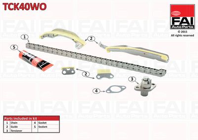 Комплект цели привода распредвала FAI AUTOPARTS TCK40WO