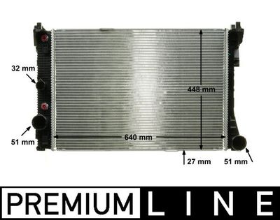 Радиатор, охлаждение двигателя MAHLE CR 988 000P