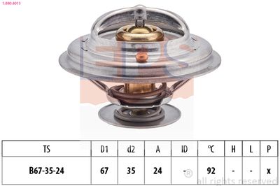 Termostats, Dzesēšanas šķidrums EPS 1.880.401S