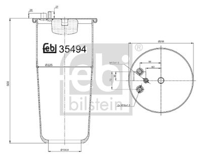 Pneimoatsperes spilvens, Pneimopiekare FEBI BILSTEIN 35494