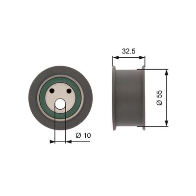 Spriegotājrullītis, Gāzu sadales mehānisma piedziņas siksna GATES T42041A