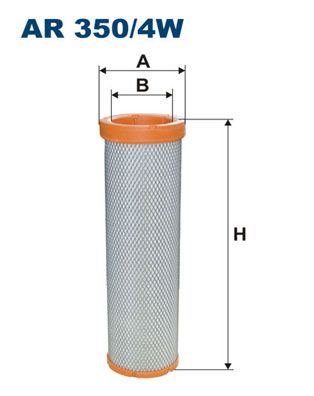 Sekundārā gaisa filtrs FILTRON AR 350/4W