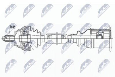 Приводной вал NTY NPW-VW-184