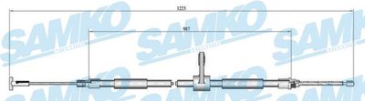 Тросик, cтояночный тормоз SAMKO C0189B