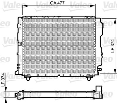Radiators, Motora dzesēšanas sistēma VALEO 730319