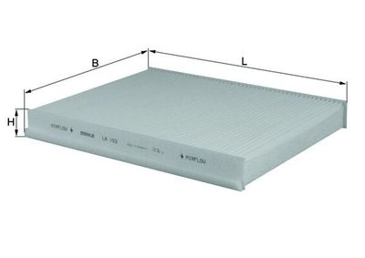 Фильтр, воздух во внутренном пространстве MAHLE LA 153
