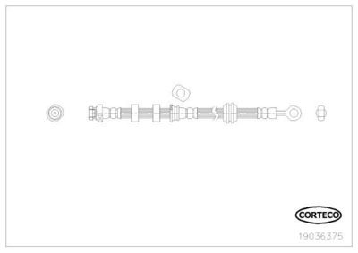Bremžu šļūtene CORTECO 19036375