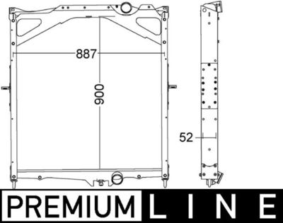 Радиатор, охлаждение двигателя MAHLE CR 1556 000P