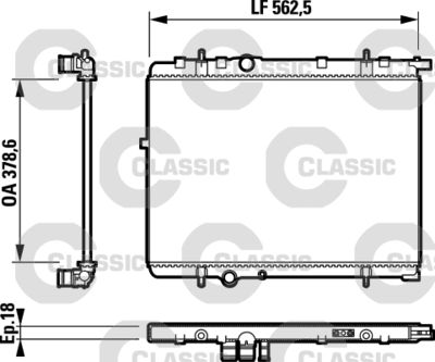 Radiators, Motora dzesēšanas sistēma VALEO 232891