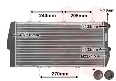 Radiators, Motora dzesēšanas sistēma VAN WEZEL 03002020