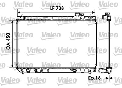 Radiators, Motora dzesēšanas sistēma VALEO 734194