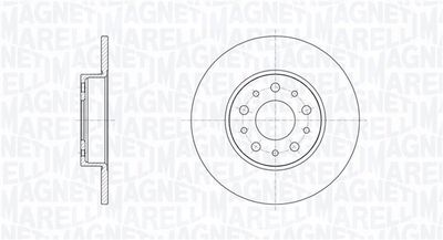 Тормозной диск MAGNETI MARELLI 361302040379