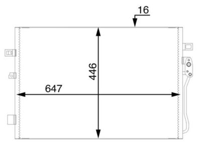 Конденсатор, кондиционер MAHLE AC 46 000S