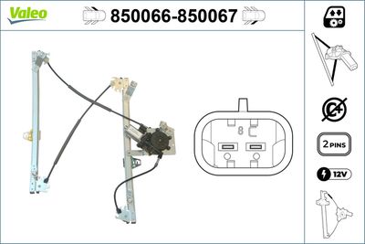 Стеклоподъемник VALEO 850066