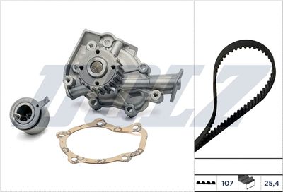 Водяной насос + комплект зубчатого ремня DOLZ KD138