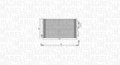 Конденсатор, кондиционер MAGNETI MARELLI 350203751000