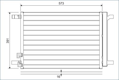 Конденсатор, кондиционер VALEO 822635