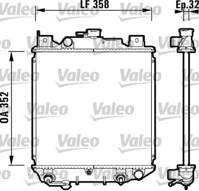 Radiators, Motora dzesēšanas sistēma VALEO 734203