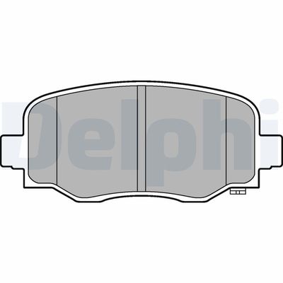 Bremžu uzliku kompl., Disku bremzes DELPHI LP3253
