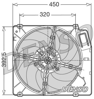 Ventilators, Motora dzesēšanas sistēma DENSO DER09028