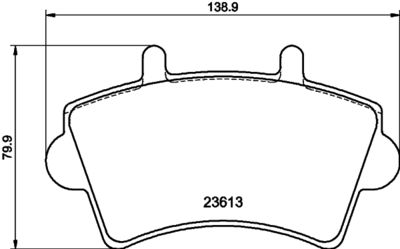 Bremžu uzliku kompl., Disku bremzes HELLA PAGID 8DB 355 010-021