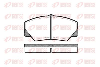 Комплект тормозных колодок, дисковый тормоз REMSA 0206.00