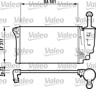 Radiators, Motora dzesēšanas sistēma VALEO 732924