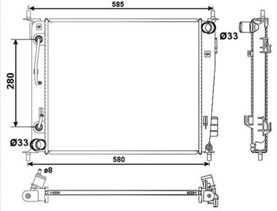 Radiators, Motora dzesēšanas sistēma NRF 53058