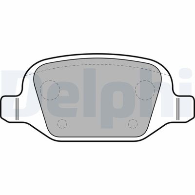 Комплект тормозных колодок, дисковый тормоз DELPHI LP1685