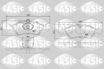Bremžu uzliku kompl., Disku bremzes SASIC 6216142