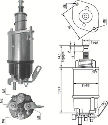 Ievilcējrelejs, Starteris MAGNETI MARELLI 940113050158
