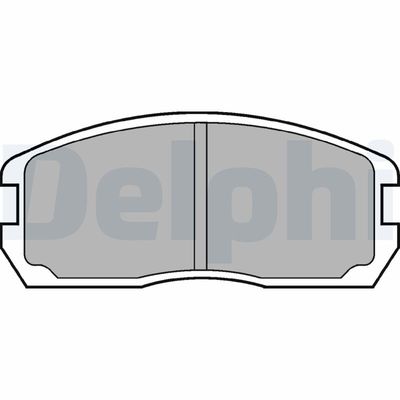 Комплект тормозных колодок, дисковый тормоз DELPHI LP467