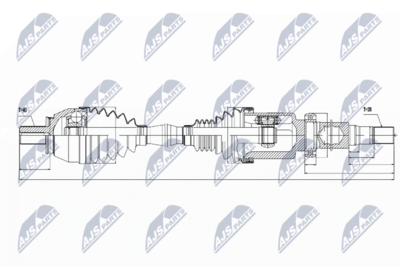 Приводной вал NTY NPW-VV-034