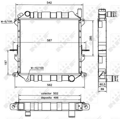 Radiators, Motora dzesēšanas sistēma NRF 52126