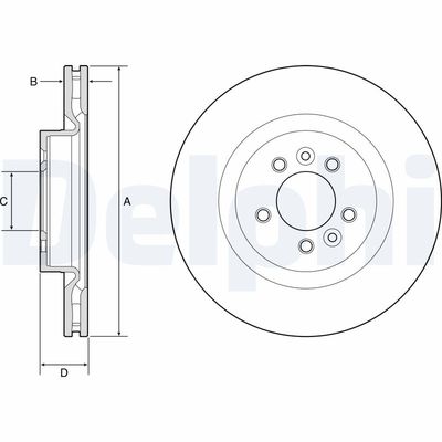 Тормозной диск DELPHI BG9204C