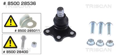 Balst-/Virzošais šarnīrs TRISCAN 8500 28536